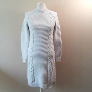 Cotton & Recycled Polyester Sweater Dress